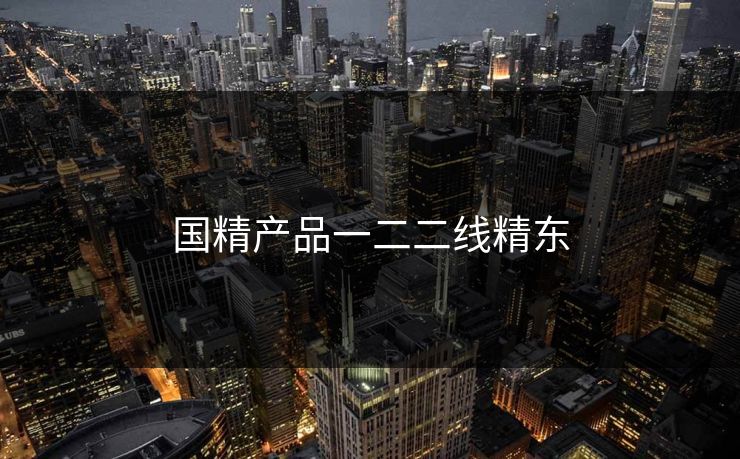 国精产品一二二线精东
