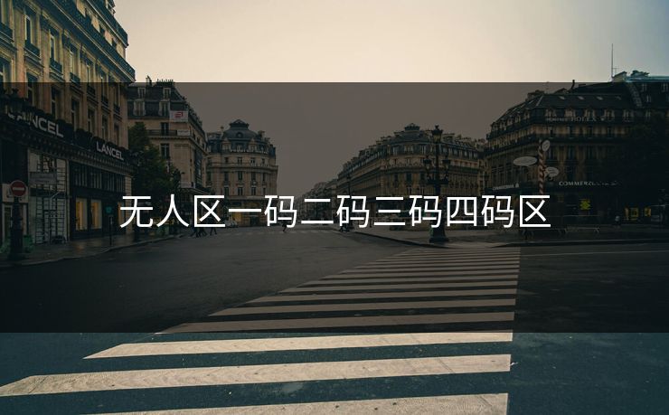 无人区一码二码三码四码区